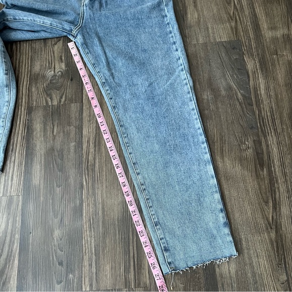 Simple Society NEW Mom Jean Highrise Roll Cuff Button Fly Jeans - Picture 12 of 16